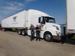 Len Dubois Trucking in the Worlds Largest Truck Convoy in Winnipeg