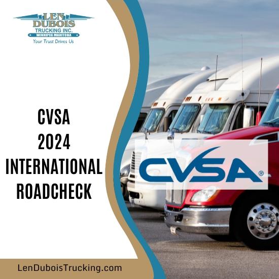 CVSA Roadcheck 2024 poster