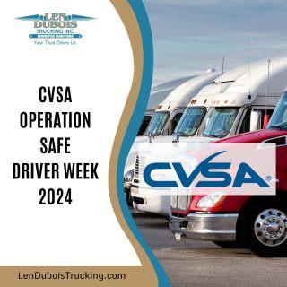 CVSA Safe Driver Week 2024 poster