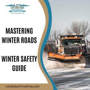 Winter trucking tips article graphic.