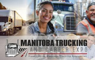 2026 Manitoba Trucking and Career Expo poster.